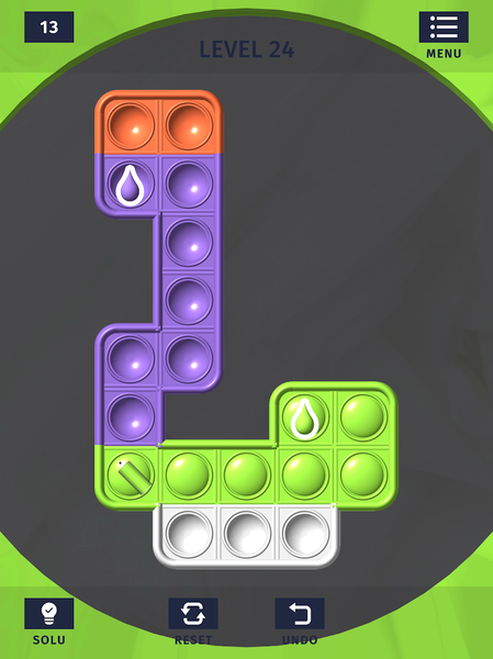 Pop It Fidget Paint Puzzle! - Gameplay image of android game