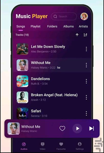 پخش کننده موسیقی🔥 - عکس برنامه موبایلی اندروید