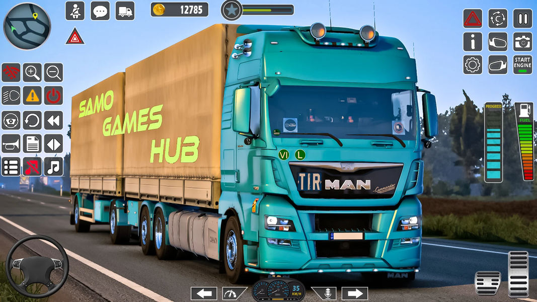 US City Truck Driving Games 3D - Gameplay image of android game