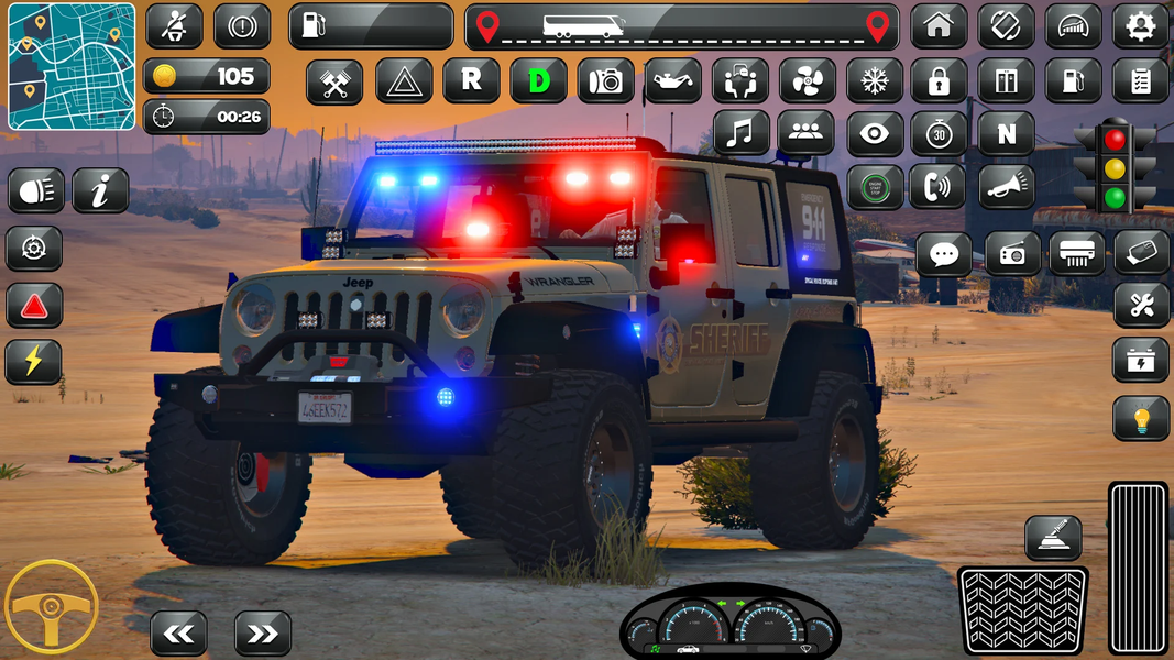 US Police Prado Parking 3D - عکس بازی موبایلی اندروید