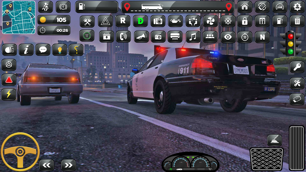 US Police Prado Parking 3D - Gameplay image of android game