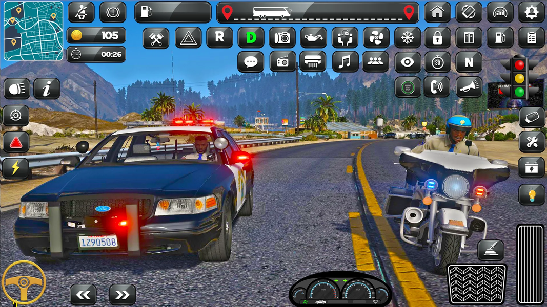 US Police Prado Parking 3D - Gameplay image of android game