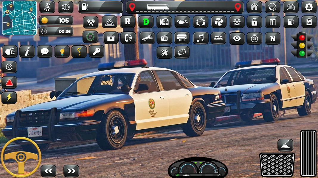 US Police Prado Parking 3D - Gameplay image of android game