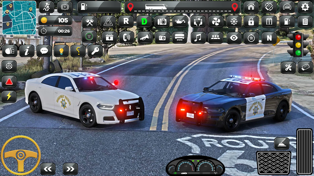 US Police Prado Parking 3D - Gameplay image of android game