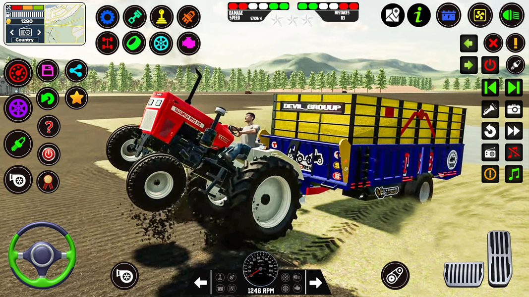 US Tractor Games 3d - Gameplay image of android game