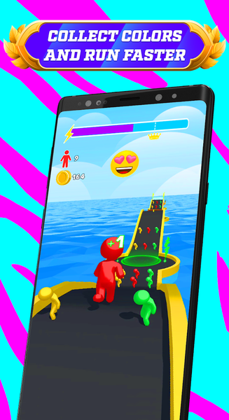 Rush runner 3D. Crush & fight - Gameplay image of android game
