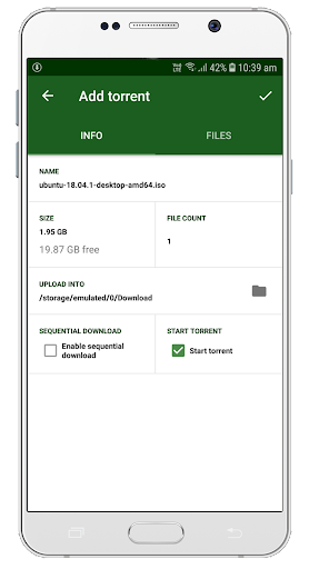 Torrent Downloader - عکس برنامه موبایلی اندروید