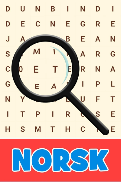 Norwegian! Word Search - Gameplay image of android game