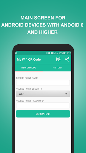 My Wifi Qr Code (Wifi Qr code generator & scanner) - Image screenshot of android app