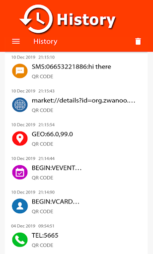 Barcode & QR code reader - Image screenshot of android app