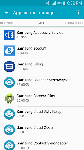 Samsung Accessory Service - Image screenshot of android app