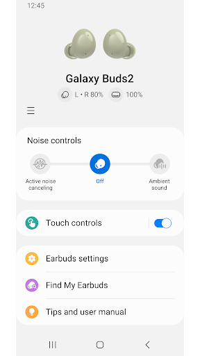 Galaxy Buds2 Manager - Image screenshot of android app