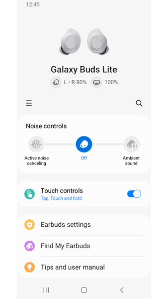 Galaxy Buds FE Manager - Image screenshot of android app