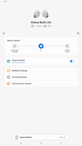 Galaxy Buds FE Manager - Image screenshot of android app