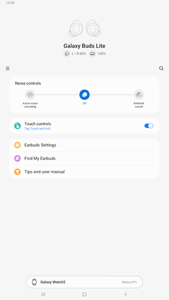 Galaxy Buds FE Manager - Image screenshot of android app