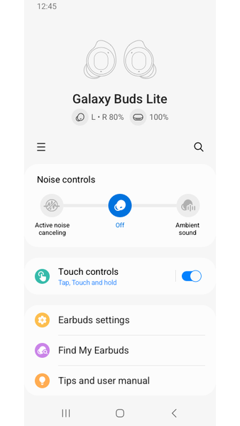 Galaxy Buds FE Manager - Image screenshot of android app