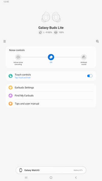 Galaxy Buds FE Manager - Image screenshot of android app