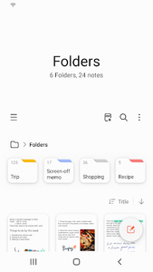 Samsung Notes - یادداشت سامسونگ - عکس برنامه موبایلی اندروید