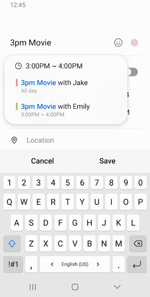 Samsung Calendar - Image screenshot of android app