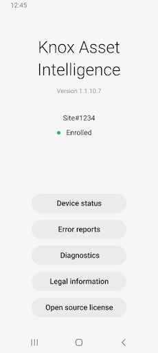 Knox Asset Intelligence - Image screenshot of android app