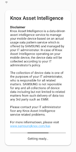Knox Asset Intelligence - Image screenshot of android app