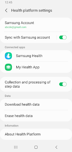 Health Platform - Image screenshot of android app