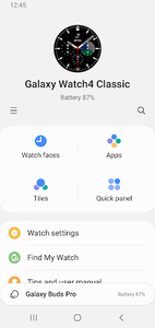Galaxy Watch4 Plugin - Image screenshot of android app