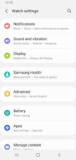 Galaxy Watch Manager - Image screenshot of android app