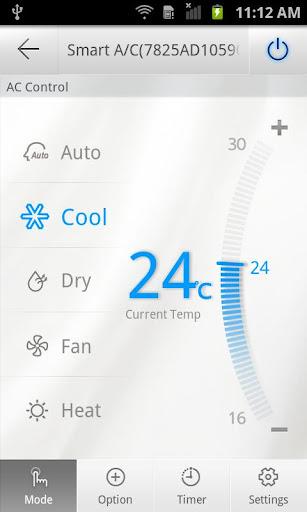 Smart Air Conditioner(CAC) - Image screenshot of android app