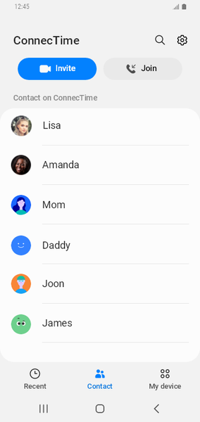 ConnecTime-Samsung video call - عکس برنامه موبایلی اندروید