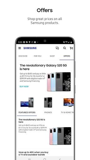 Shop Samsung - عکس برنامه موبایلی اندروید