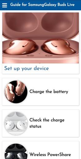 Guide For Samsung Galaxy Buds Live - Image screenshot of android app