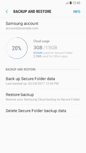 Secure Folder - پوشه امن - عکس برنامه موبایلی اندروید