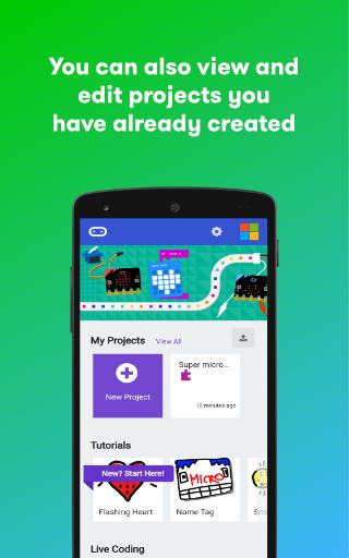 micro:bit - Image screenshot of android app