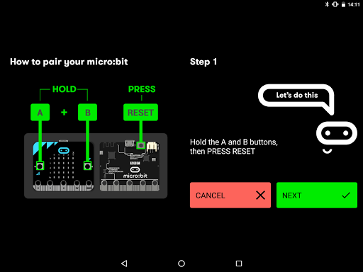 micro:bit - Image screenshot of android app