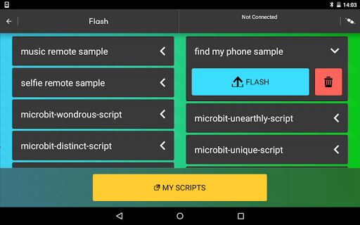 micro:bit - Image screenshot of android app