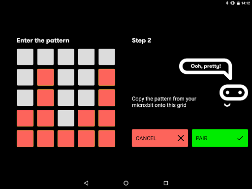 micro:bit - Image screenshot of android app