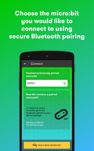 micro:bit - Image screenshot of android app