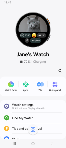 Galaxy Watch7 Plugin - Image screenshot of android app