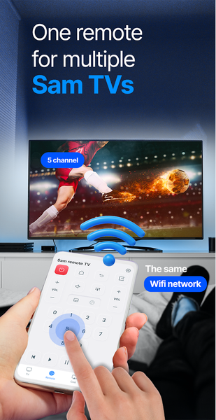 Remote for Samsung TV - عکس برنامه موبایلی اندروید