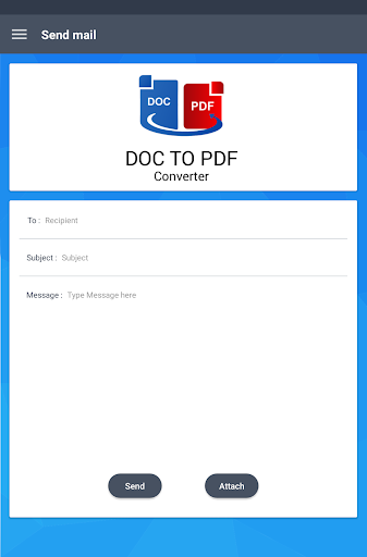 Doc to PDF Converter xls ppt - عکس برنامه موبایلی اندروید