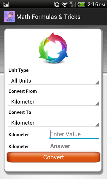 Math Formulas and Tricks - Image screenshot of android app