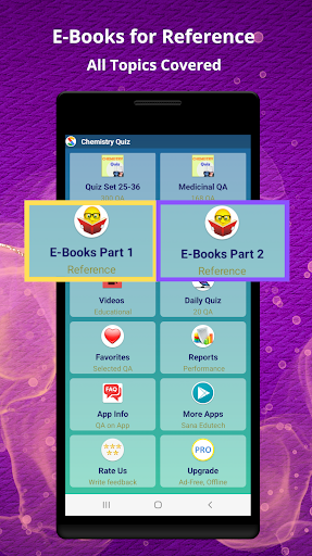Chemistry Quiz & eBook - عکس برنامه موبایلی اندروید