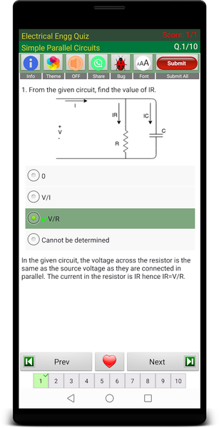 Electrical Engg Quiz - عکس برنامه موبایلی اندروید