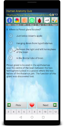 Human Anatomy Quiz - عکس برنامه موبایلی اندروید