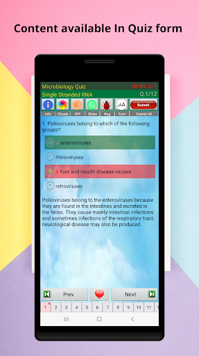 Microbiology Quiz, eBook - عکس برنامه موبایلی اندروید