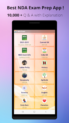 NDA Exam Prep - عکس برنامه موبایلی اندروید