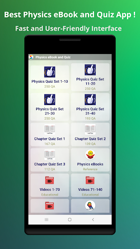 Physics Quiz & eBook - عکس برنامه موبایلی اندروید