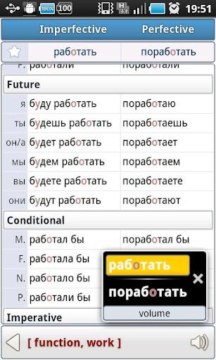 Russian Verbs Pro (Demo) - عکس برنامه موبایلی اندروید