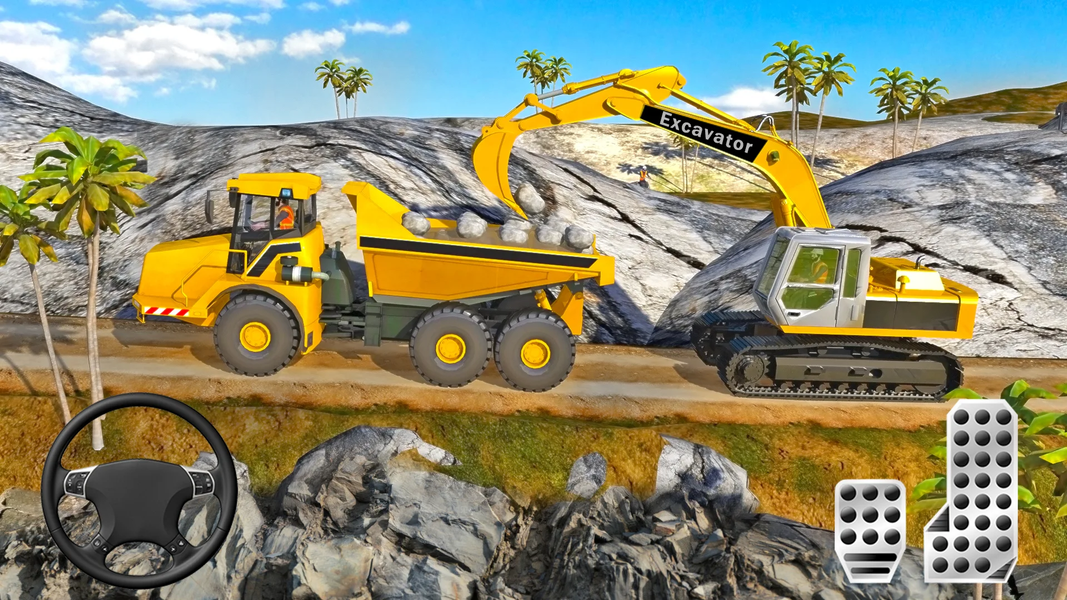 Sand Excavator Crane Simulator - عکس بازی موبایلی اندروید